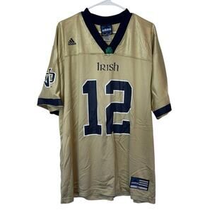 Vintage Y2K Adidas Team Notre Dame Football Jersey #12 Fighting Irish Size XL